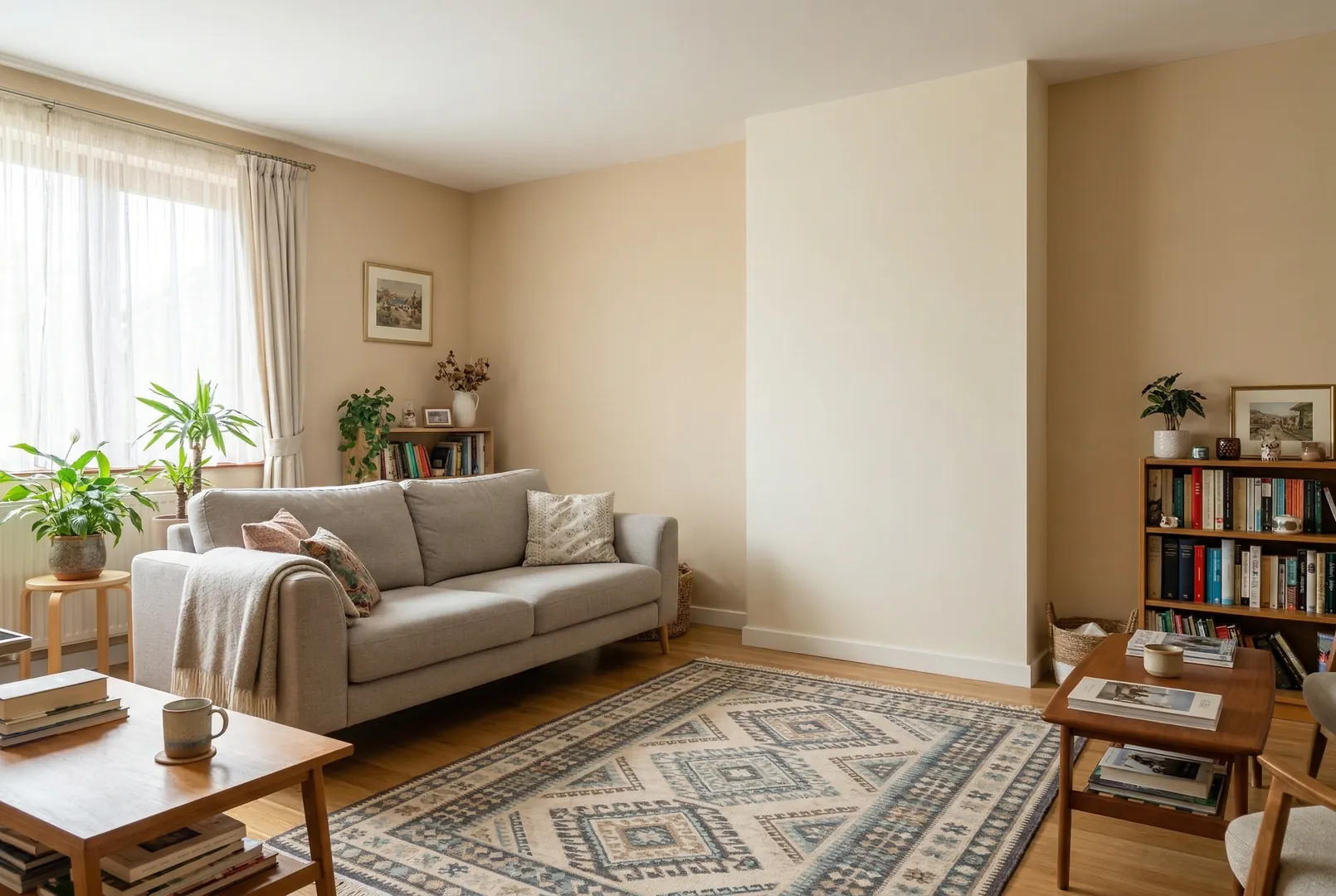 Interior staging with catalogue products